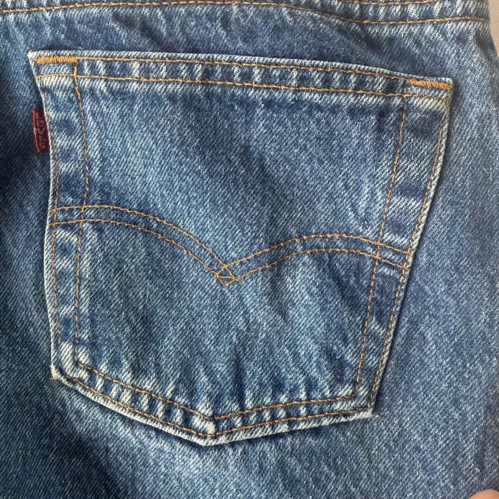 Levis 501 Vintage 87 Original Fit Button Fly Straight Leg Blue Denim Jeans 28x29